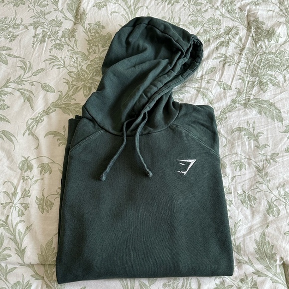 Gymshark Green Crest Hoodie - Picture 4 of 5